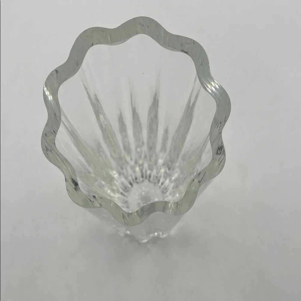 Vintage Lenox Crystal Vase Waterscape Bud Vase Clear